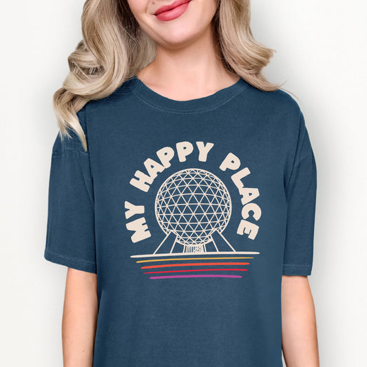 My Happy Place | Epcot Spaceship Earth Tee