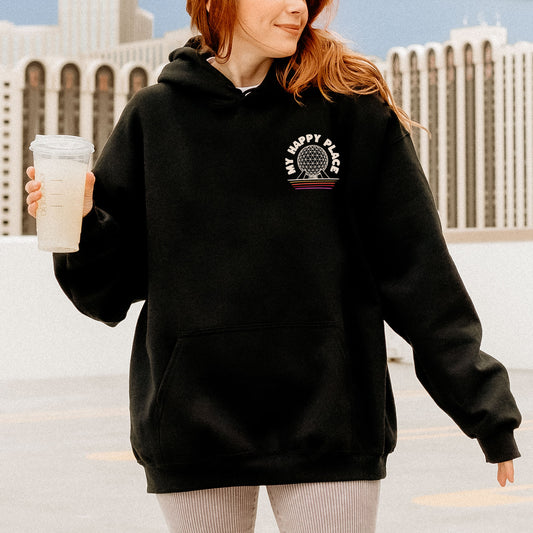 My Happy Place | Epcot Spaceship Earth Hoodie