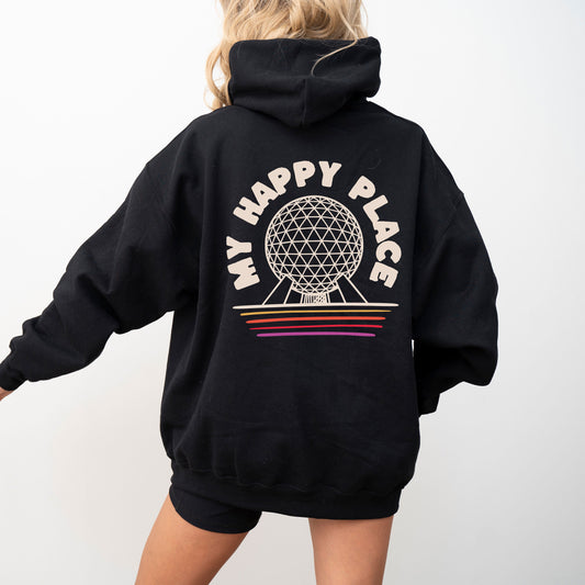 My Happy Place | Epcot Spaceship Earth Hoodie