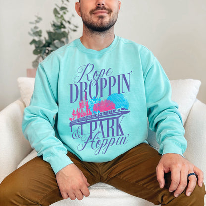 Rope Droppin’ & Park Hoppin’ | All-Day Disney Crewneck